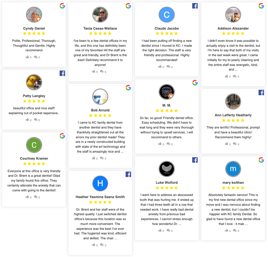 KC Family Dental Testimonials