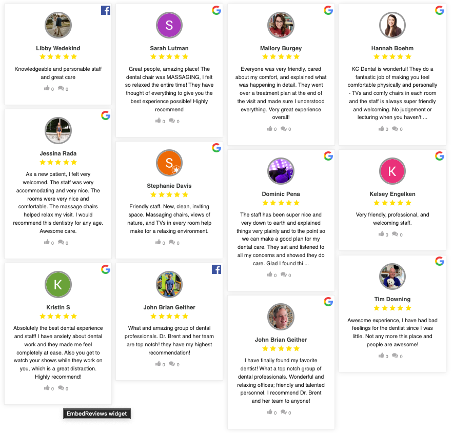 KC Family Dental Testimonials