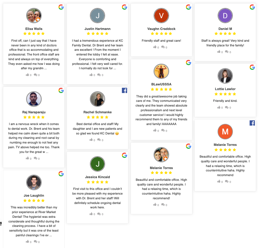 KC Family Dental Testimonials